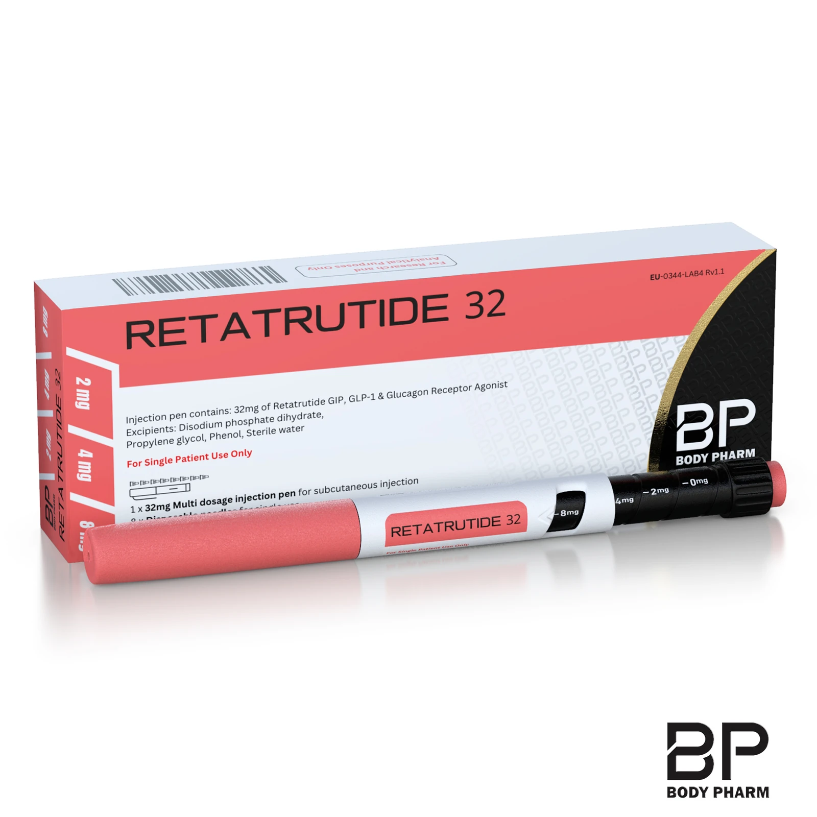 RETATRUTIDE 32 research pen carton, 32 mg · 3 ml